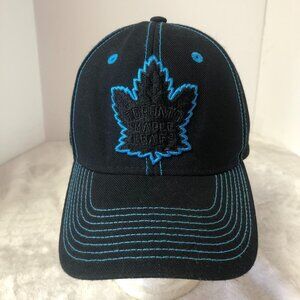 Authentic Adidas & NHL Toronto Maple Leafs Black & Blue Snapback Baseball Hat